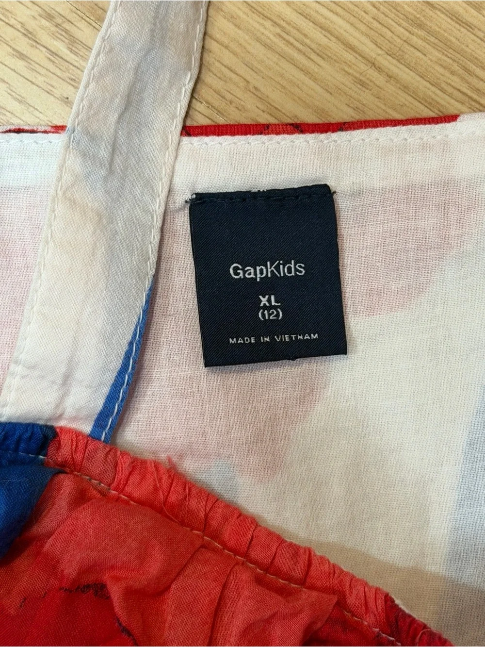 GapKids Girls Size XL 12 White Red Blue Floral Ruffle Sundress